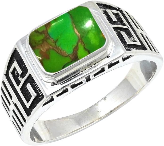 Gemstone Band Ring 925 Sterling Silver Men & Women All Size Gift Item Handmade Jewelry JSR-1173AA