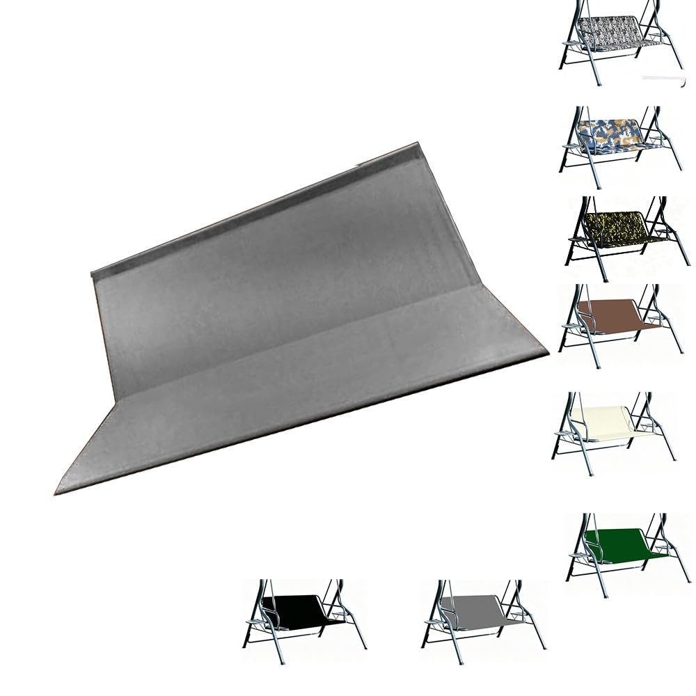 Copriseduta Di Ricambio Per Altalena Da Giardino Tessuto Oxford 600D ImpermeabileCoprisedile Da Giardino Per Dondolo 2/3 Posti Coprisedile Di Ricambio(Gray,160x58x58cm/63x22.8in)