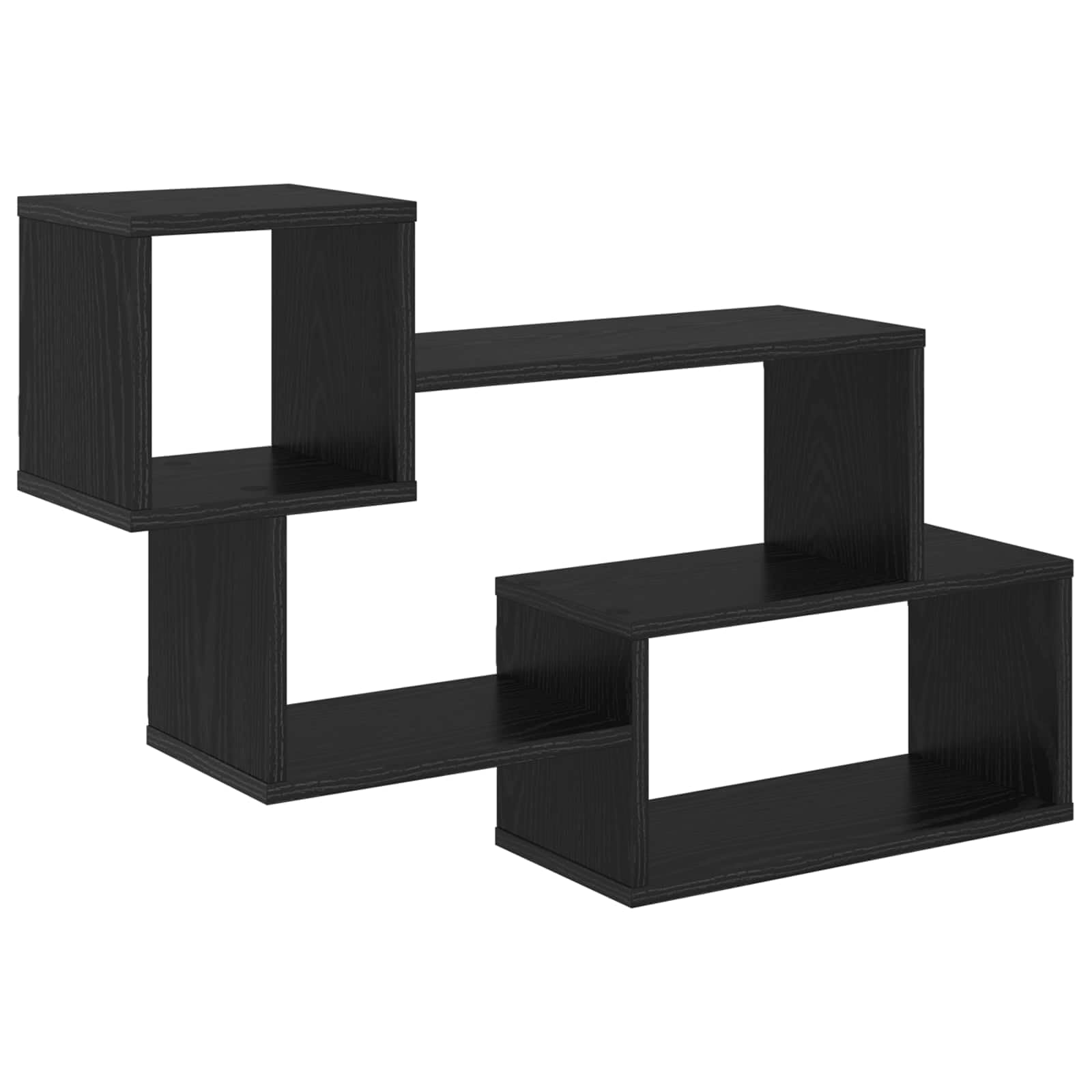 Étagère flottante murale noire pour optimiser petits espaces