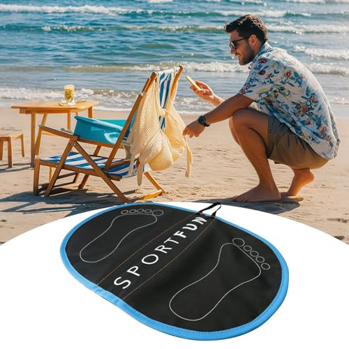 Shenrongtong Swimming Pool Changing Mat | Waterproof Foot Base - Folding Surf Changing Mat with Carry Handle | Beginner Men Beach Sun Outdoor Sand — view 3