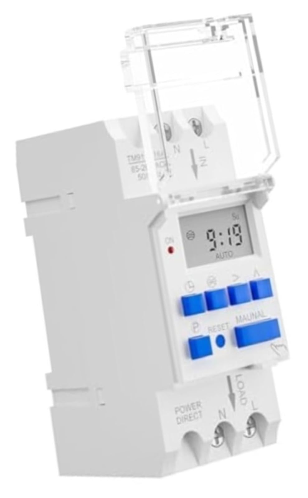 TM919TK Interruptor de temporizador astronómico 16A 3200W Temporizador electrónico digital con longitud de latitud configuración Calendario perpetuo for control automático de salida y puesta de sol