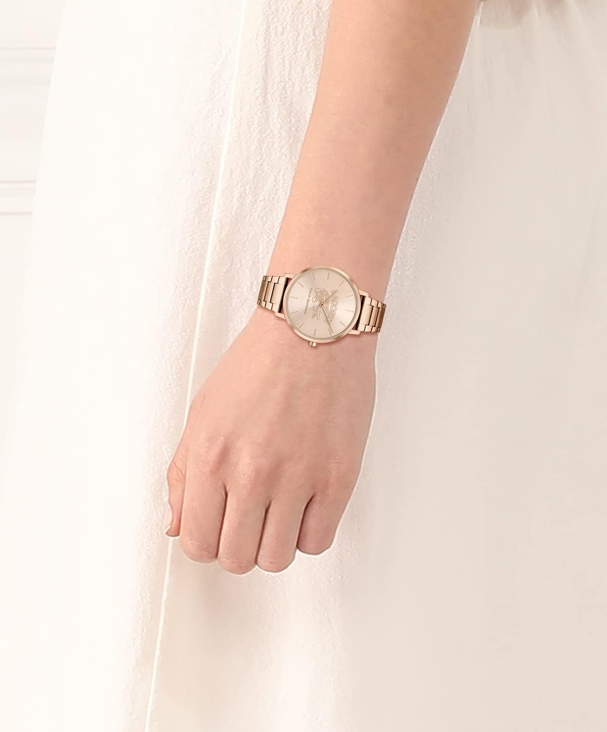 Lacoste Crocorigin Women's 2H Quartz Watch, Stainless Steel, Fashion Wristwatch, Water Resistant up to 3 ATM/30 Meters - Image 6