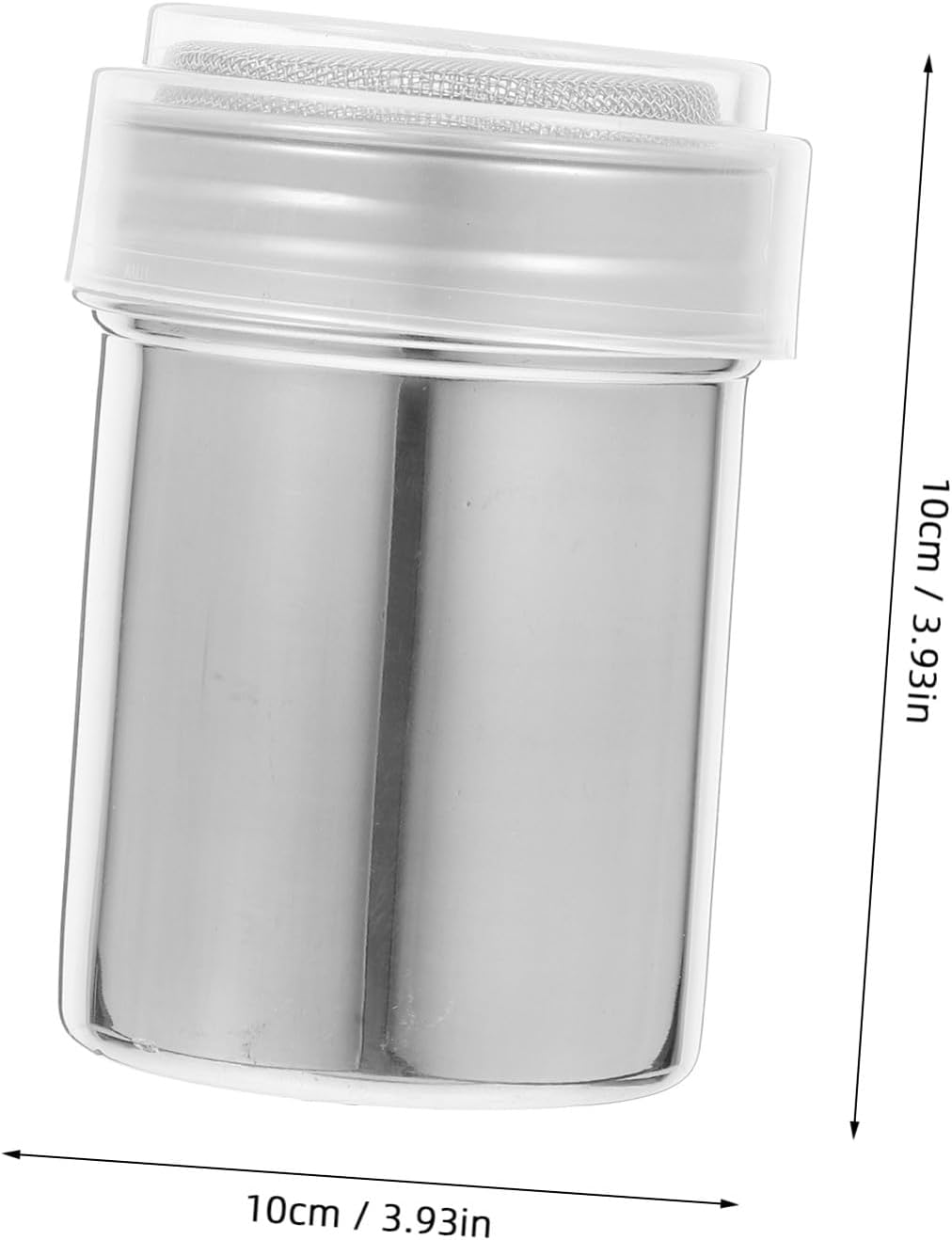3 Piece Stainless Steel Sugar Shaker Set with Tight Seal Lid