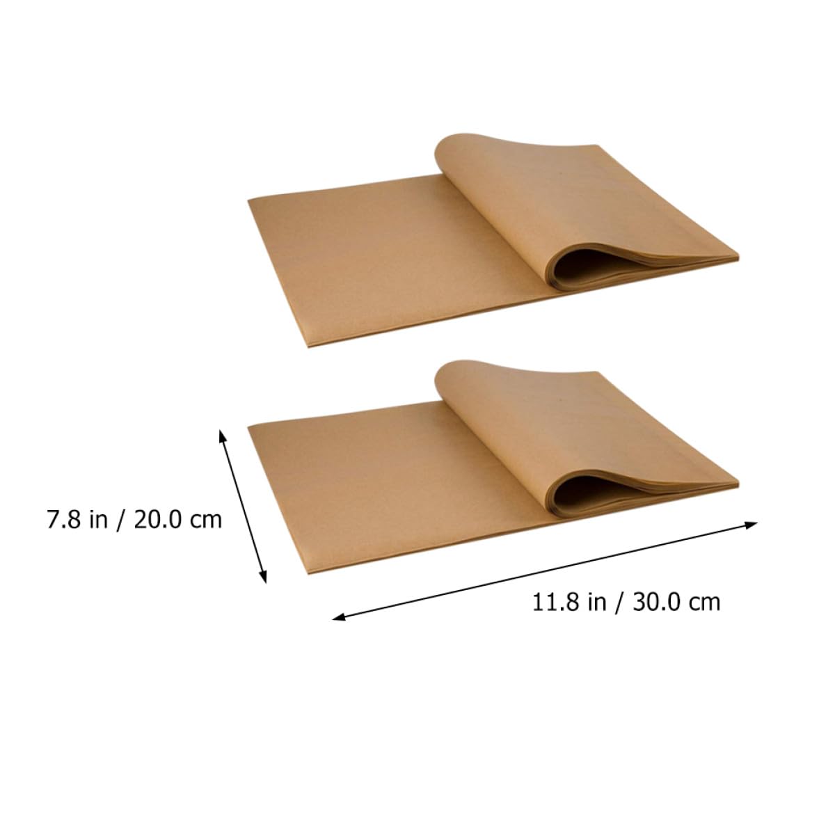 100 Feuilles Sulfurisé Antiadhésif pour Cuisson, Résistant Chaleur et Imperméable, pour Pâtisserie et Barbecue, Usage Domestique et Pique-