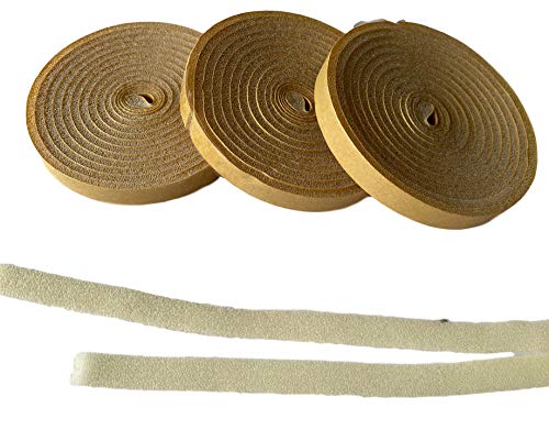 Preisvergleich Produktbild 3Stk. EPDM Dichtband Weiß / Einseitig Selbstklebend / Zellkautschuk als Universal Dicht-Band, Dämmband, Schlitzband / 3X 2Meter x 10mm Breite und 3mm Dicke