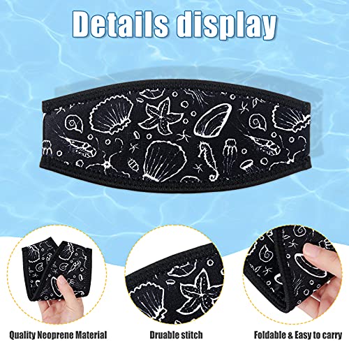 4 Pieces Diving Mask Slap Straps Cover Neoprene Swimming Waterproof Dive And Snorkel Mask Strap For Men And Women Water Sports #TOP3