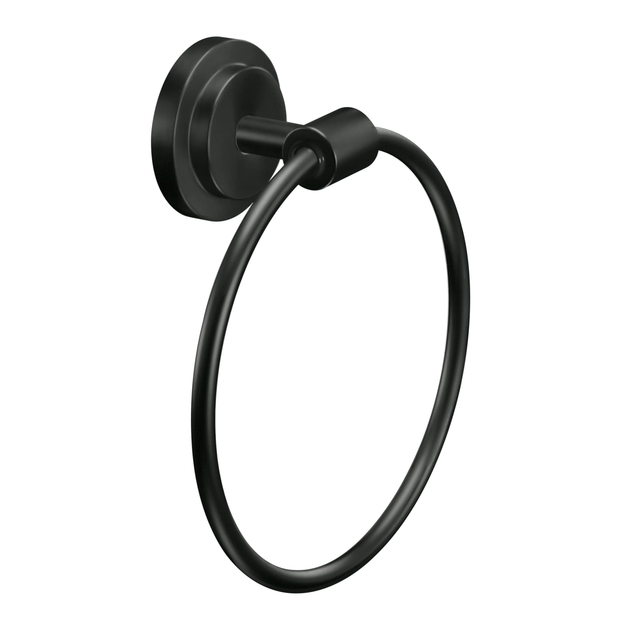 Moen DN0786BL Iso Bathroom Hand Towel Ring, Matte Black