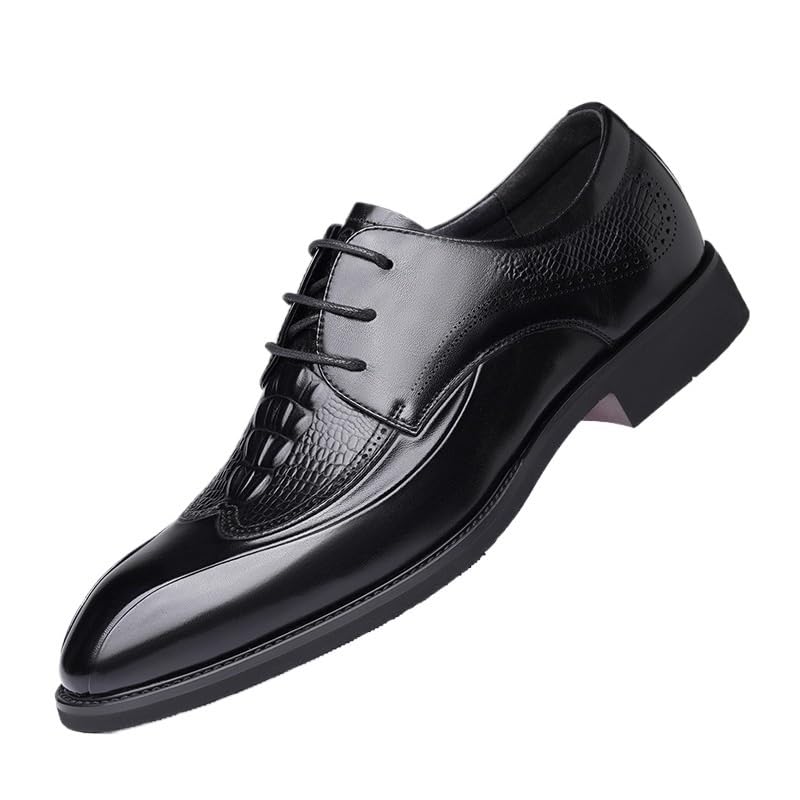Formal Shoes Dress Oxford for Men Men's Comfort Orthopedic Dress Shoes Handmade Leather Oxford Formal Shoes Lace-Up Business Casual Wedding & Party Shoes for Men Leather Casual Shoes