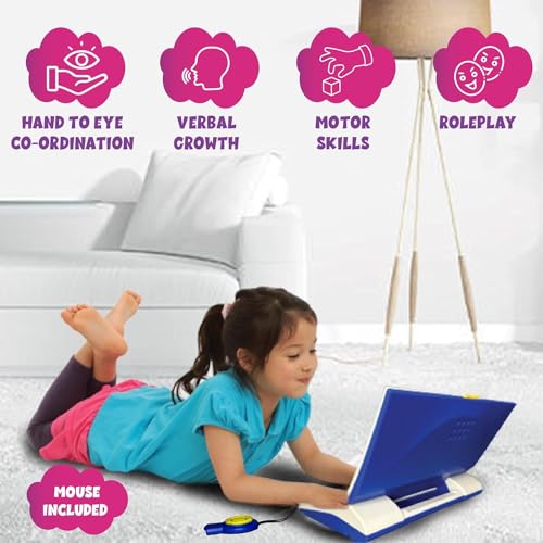 Image of Kids Learning Laptop + 8.5 inch Tablet | 20 Engaging Educational Activities | Teaches ABCs, Words, Numbers, Music, Logic & Memory | Early Learning Toy for Ages 2-5