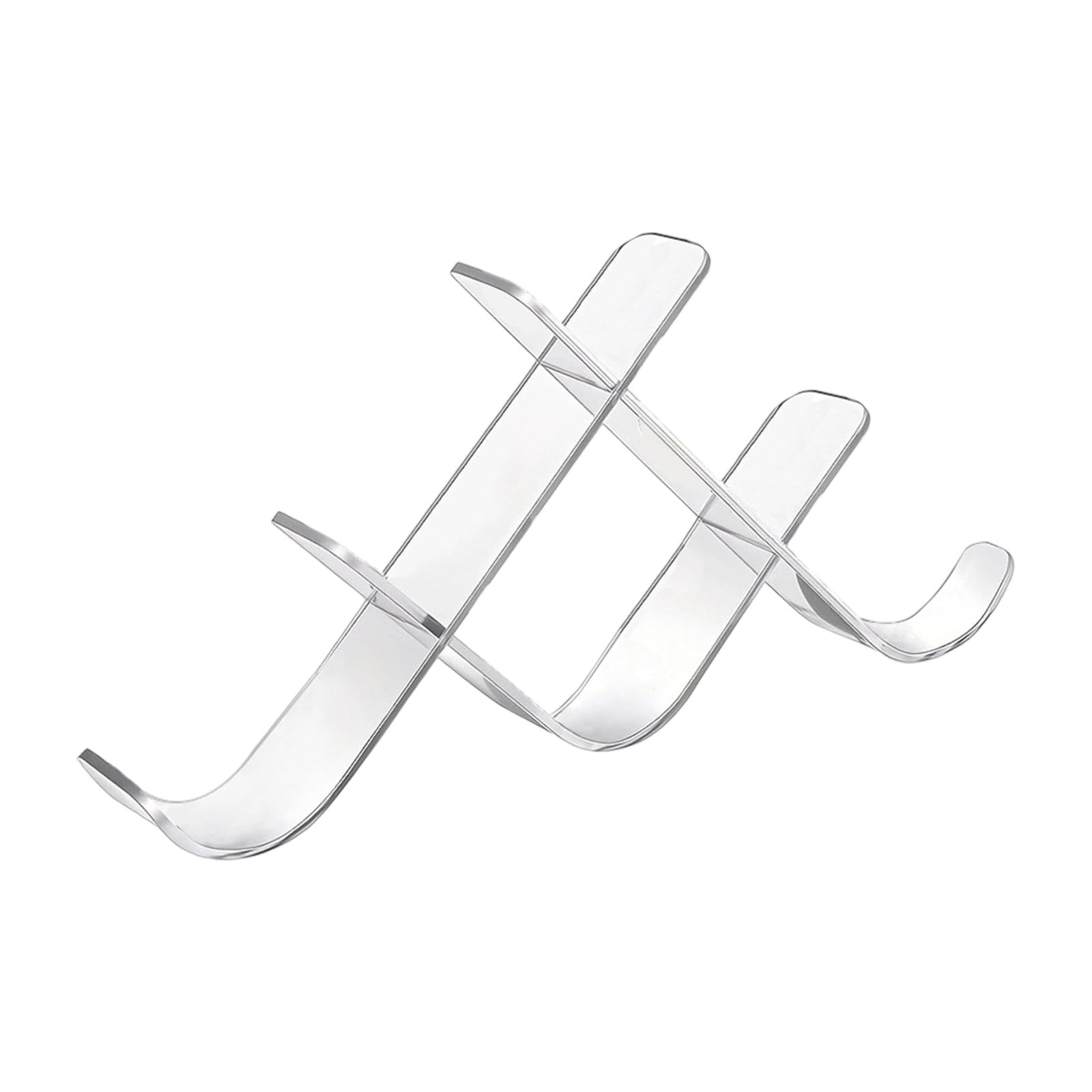 Shurhome Hockey Puck Display Stand Desktop Organizers Ice Holder for 6 Pucks Holder Acrylic Stand