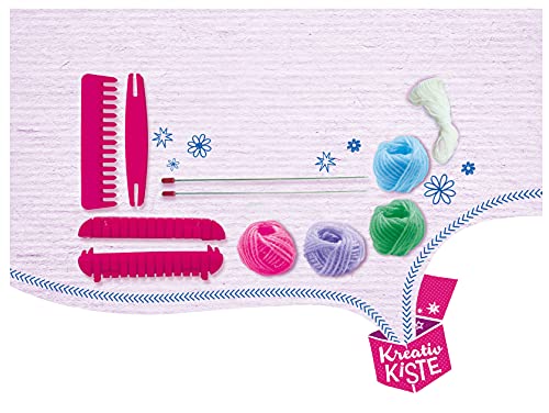 Schmidt Spiele 51603 Webrahmen-Set, Metalldose, Rosa
