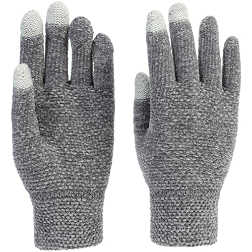 Yixda Women's Thermal Knitted Gloves Outdoor Windproof Warm Touchscreen Finger