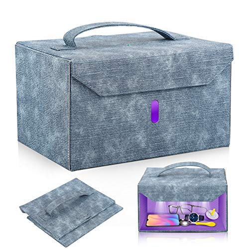 Esterilizador UV esterilizador ultravioleta con Lámpara de Esterilización Rápida 99.9%, Adecuado para Teléfonos Celulares, Gafas, Estética, Herramientas de Belleza y Cuidado Persona