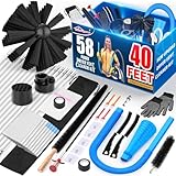 Sealegend 58-Pieces 40-Feet Dryer Vent Cleaner Kit, Dryer Cleaning Tools,...