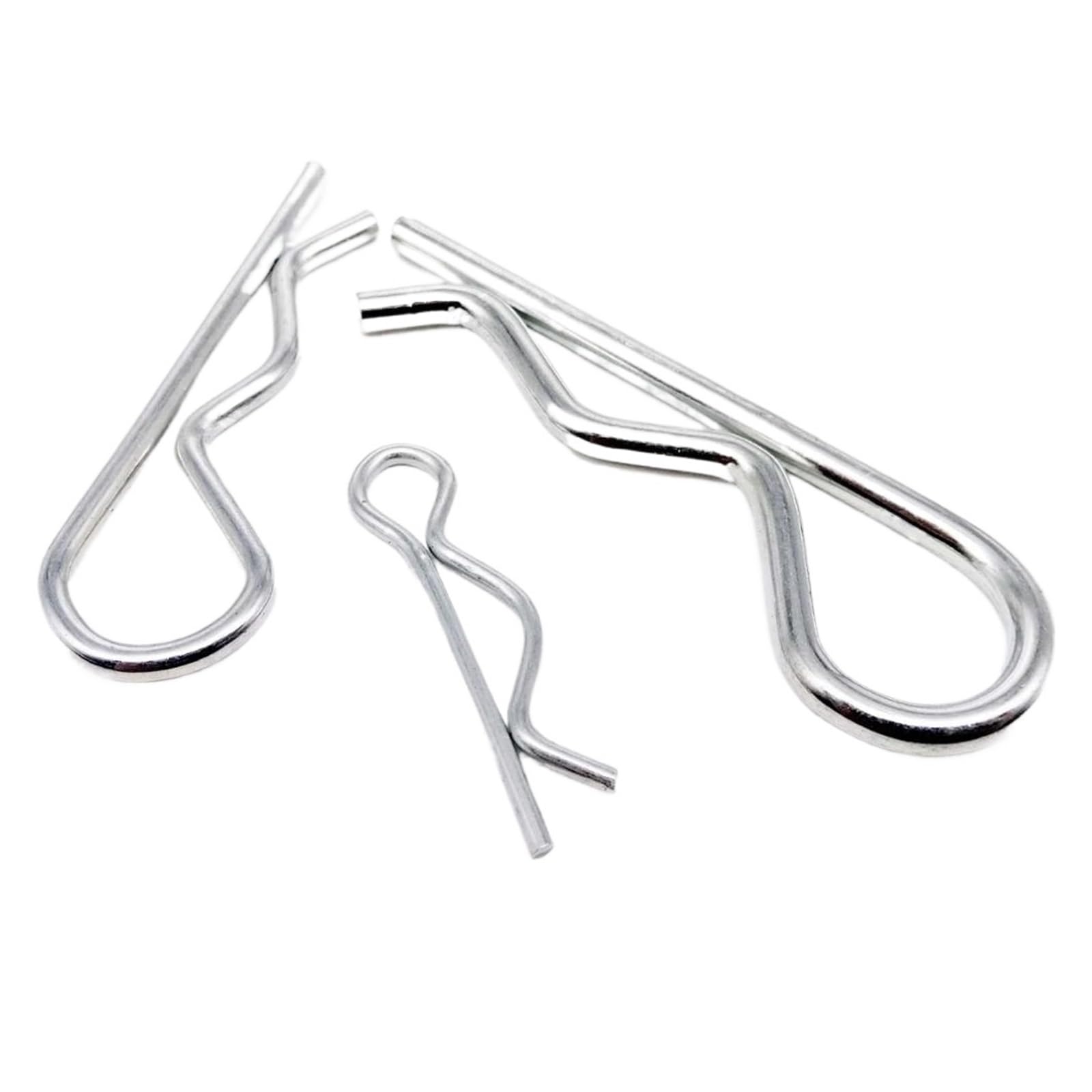 Perno a molla con apertura a R, 5-50 pezzi di coppiglie elastiche in acciaio tipo R(5pcs 3x50mm)