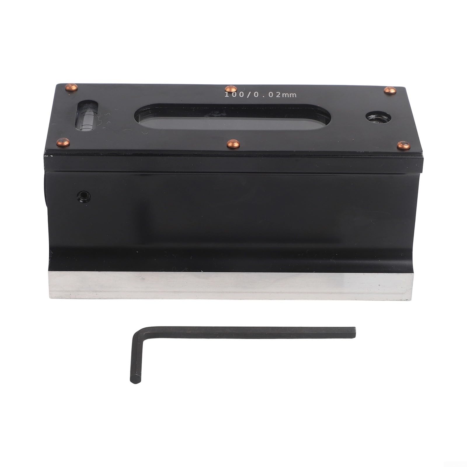 Metal Fitter Level 100mm 0.02mm with V-Groove Base(100mm)