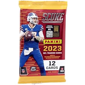 2023 Panini Score Football NFL Factory Sealed Pack of Trading Cards – 12 Cards Per Pack