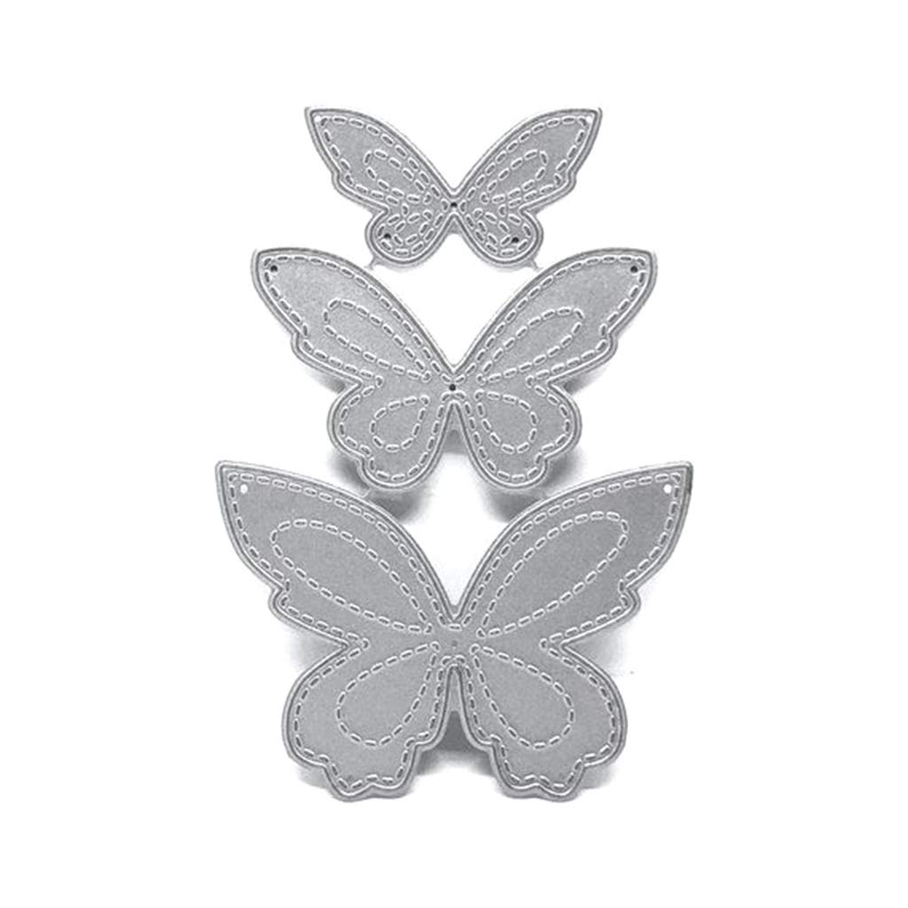 LiRRvb For Butterfly Metal Cutting Dies Stencil Scrapbooking Album Stamp Paper Card Paper Card Embossing Decor