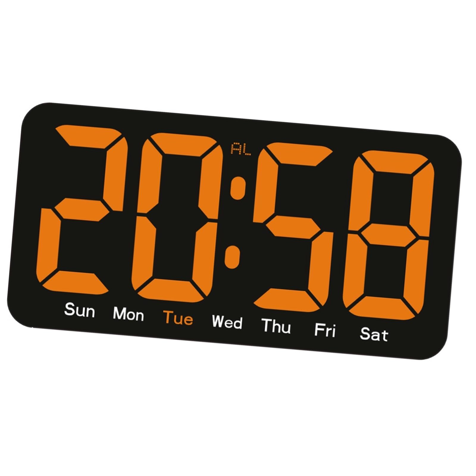 Piceioep Digital Alarm Clock with Night Light, Temperature, Day Week for Bedroom Desk LED Digital Clock