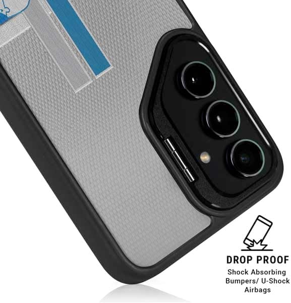 Skinit Kickstand Phone Case Compatible with Galaxy S25 Plus - Officially Licensed NFL Detroit Lions Vintage Design