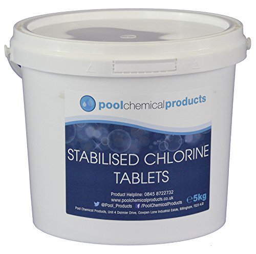 5kg Slow Release 20g Chlorine Tablets for Swimming Pools, Spas & Hot Tubs