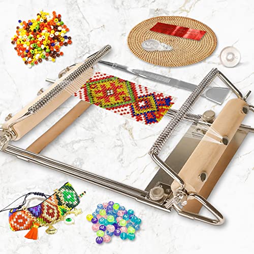 Hobbyworker 20220510 The Third Generation Beading Loom Kit With Seed Beads, Bead Needle,Beading Thread,Needle Threader,Bead Scoop And Instruction Manual,Bead Looms For Adult Jewelry Beading Supplies thumb #5