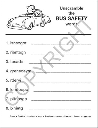 amazon com zoco gifts for kids in bulk practice school bus safety coloring and activity books 25 pack with crayons educational and inexpensive school safety handouts for children games