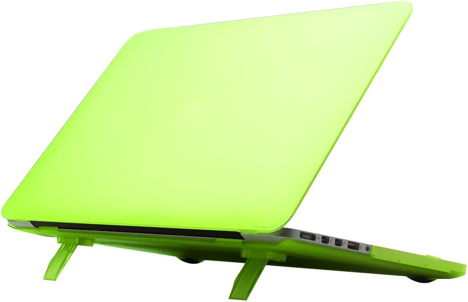 AiBOUSA Macbook Skin Smooth Matte Finish Hard Shell Protective Case Cover with Kicstand Stand for MacBook Air 13"( Grass green)