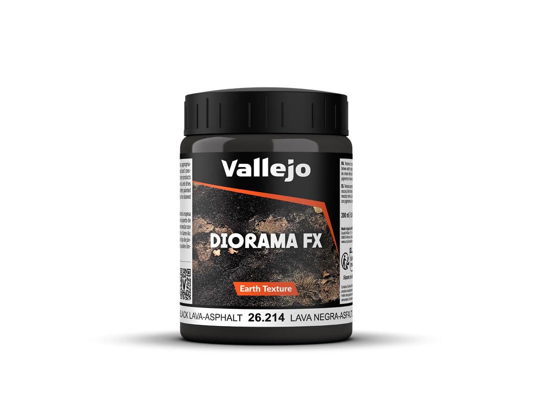Vallejo Diorama Effects 26214 Black Lava-Asphalt (200ml)