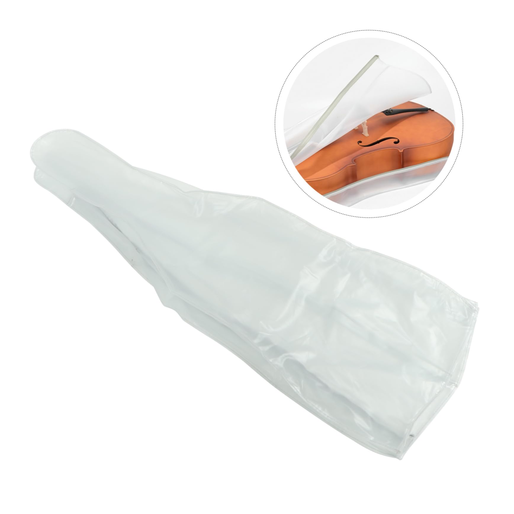 Transparente Kreative und Zarte Schutzhülle Mattierte aus Frosted Pvc Cellohülle Wiederverwendbare zum Schutz Des Cellos Haushaltshülle für Zuhause