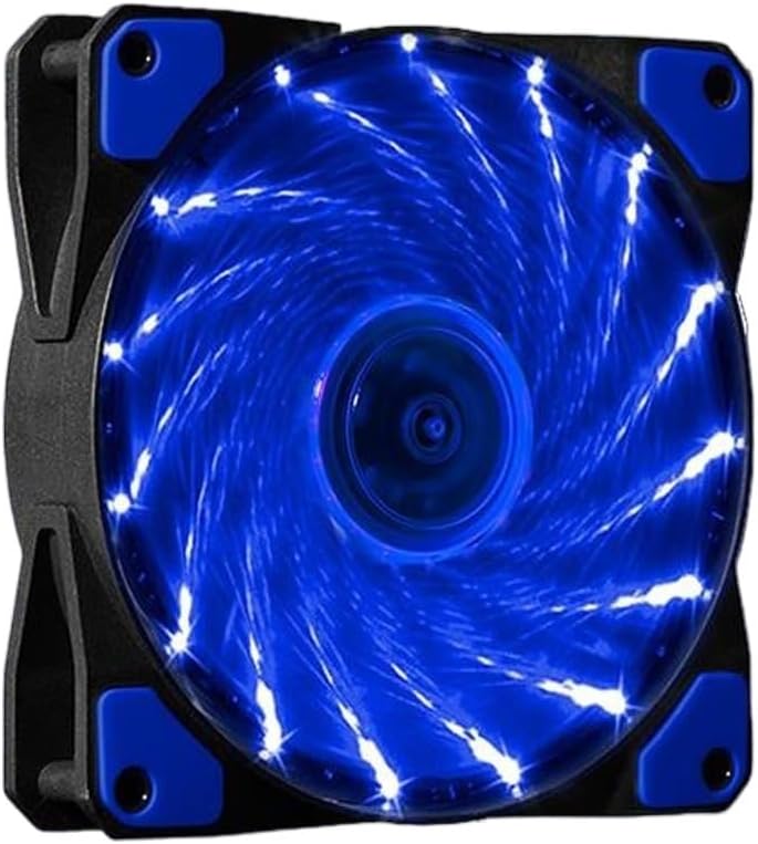 120mm PC Computer 16dB Silent 15 LED Or 33led Case Fan Heatsink Cooler Cooling Pc 12CM 12V 3P IDE 4pin(White 15 LEDs)