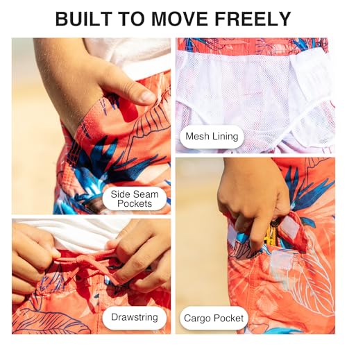 Image of Kanu Surf Boys' Avalon Quick Dry UPF 50+ Beach Swim Trunk
