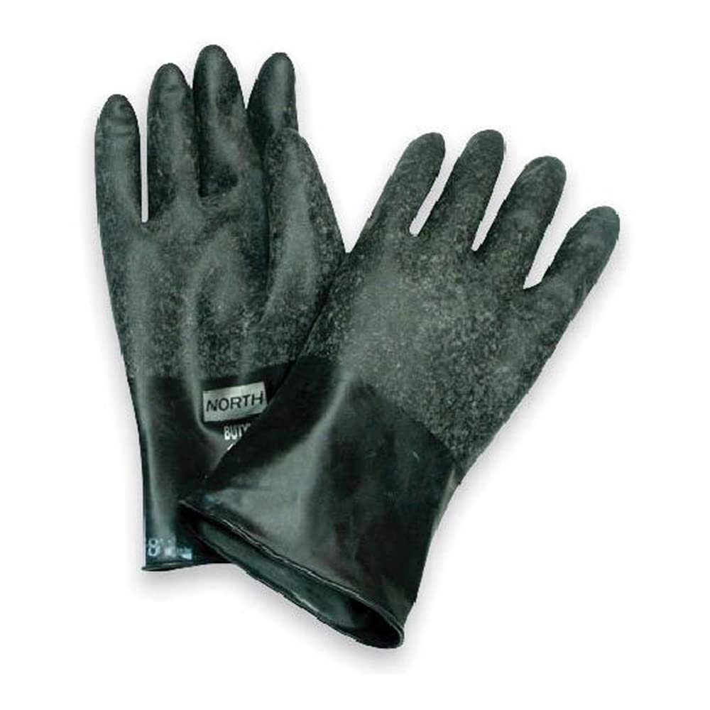 Honeywell B074GI/XL Butyl Gloves, Smooth, 7 mil Thickness, 14