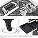 Yaheetech Rolling Makeup Train Case Aluminum Cosmetic Case with Wheels Barber Case Salon Lockable Travel Trolley with Sliding Drawers Removable Divider, Black/Silver