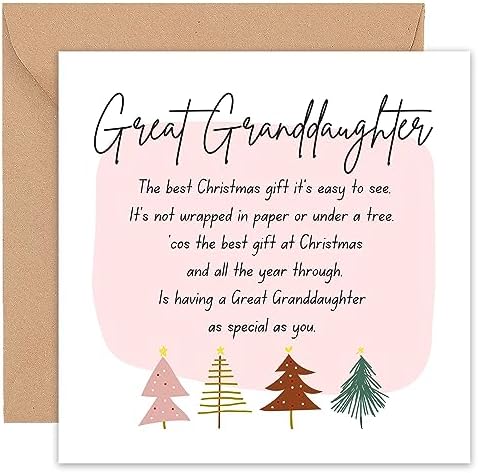 Words 'n' Wishes Christmas Card Great Granddaughter Cute Hedgehog - View #8