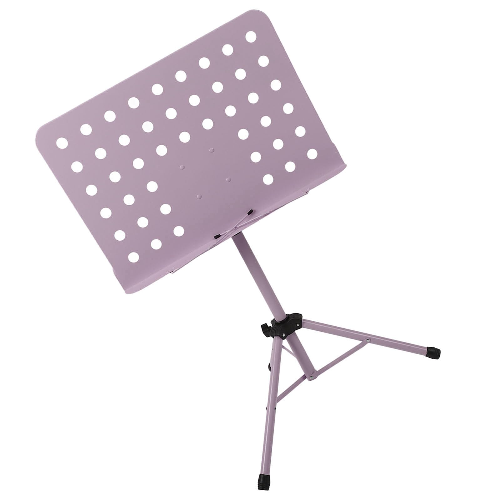 Atril Portátil Ajustable para Partituras para Músicos y Directores, Diseño Plegable, Metal ABS Resistente, 1 Unidad (Púrpura)