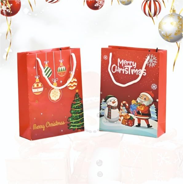 Christmas Theme Carry Bag, 1 Piece, for Christmas Party Return Gift, Christmas Party Items Christmas Theme Carry Bag, 1 Piece, for Christmas Party Return Gift, Christmas Party Items