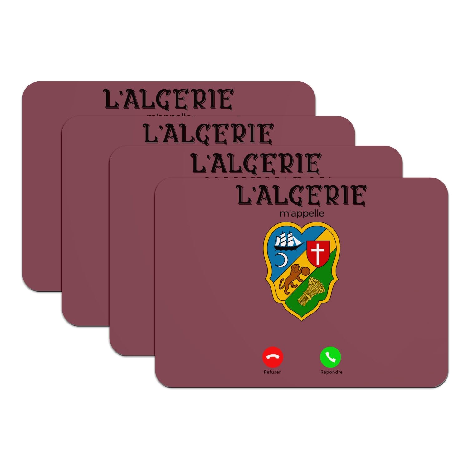 Set de table Algérie antidérapant grand format pour éviter les taches