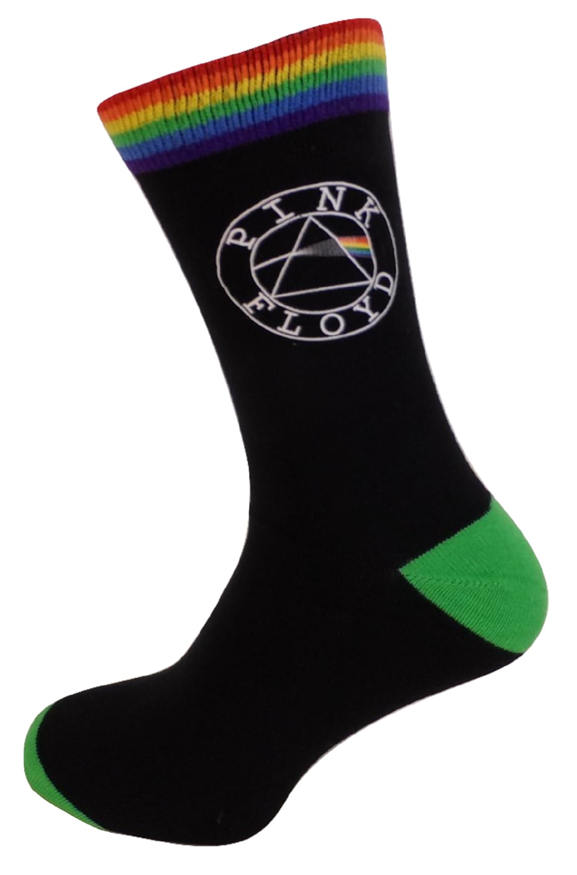 Mazeys Mens Classic Officially Licensed Pink Floyd Socks (Circle Logo)