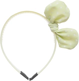 ZAHRA Tukka Collar For Girls Plastic Bow On The Side With Cards Yellow