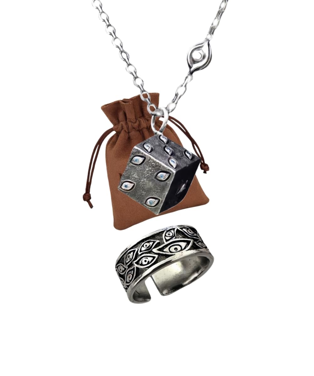 2-Piece Anime Necklace & Ring Set