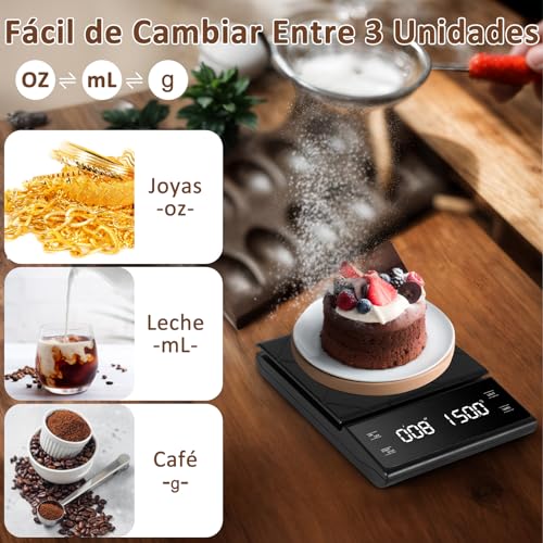 La mejor comparación de Básculas precisión para ingredientes disponible en línea. 3 Imagen adicional