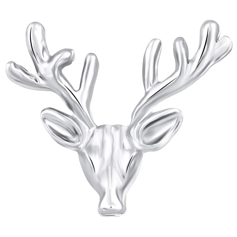 mahi Deer-Face Shaped Brooch/Lapel Pin for Men and Women (PABP1101171PR)-picture-10