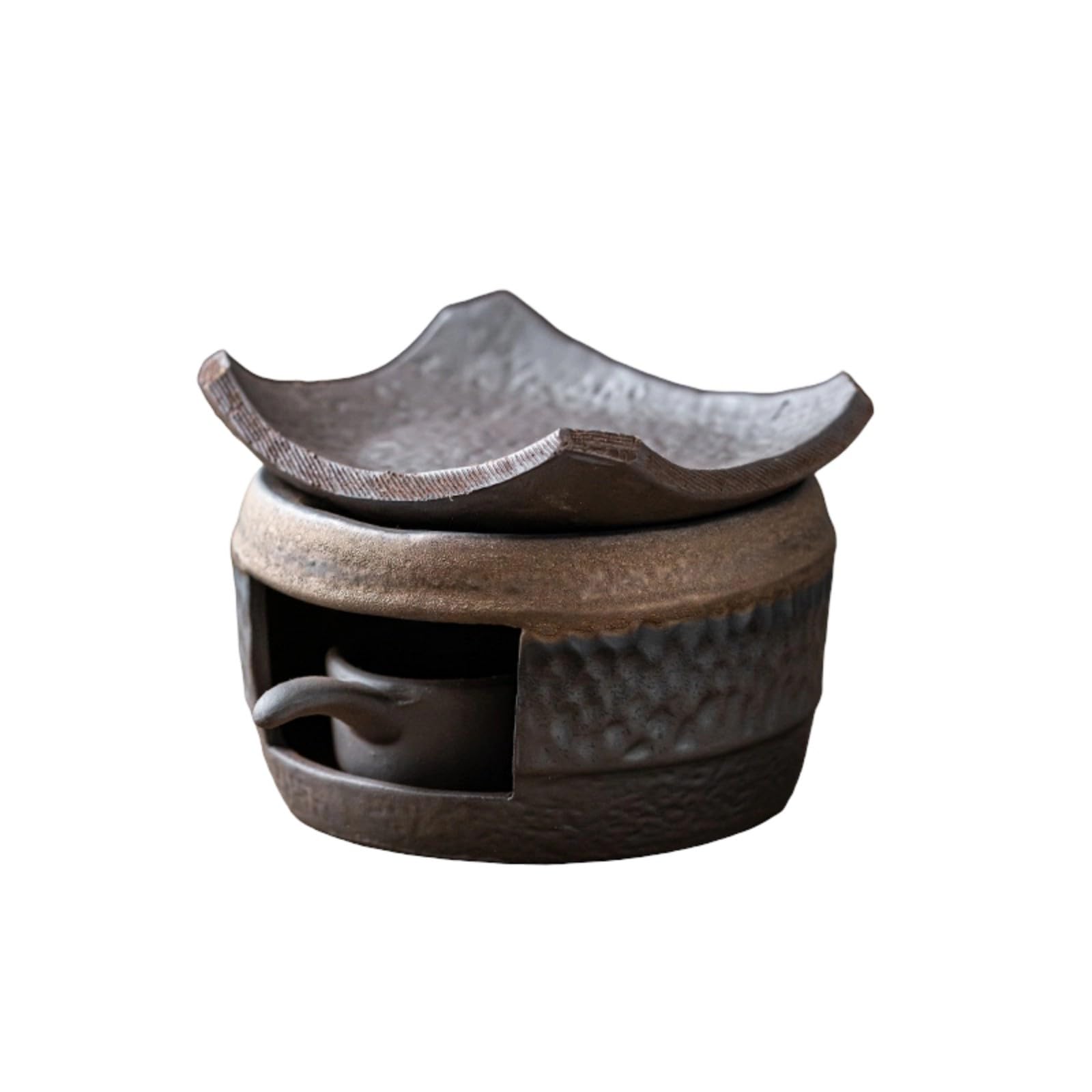Ceramic Warmer Natural Scent Diffuser with Tealight Holder for Calmness Ceramic Tea Warmer Set with Natural Scents Diffuser and Tealight Holder
