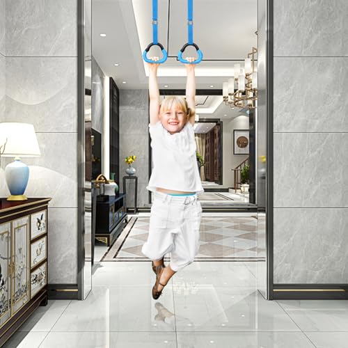 Anillas Gimnasia VICASKY con Correas Ajustables 1m Azul miniatura 7