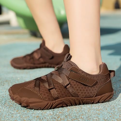 Image of UBFEN Kids Barefoot Shoes Zero Drop Wide Toe Box Sneakers for Boys Girls | Hook&Loop, Lightweight, Breathable, Suitable for Hiking, Walking, Tennis, Running, Daily Wear, Toddler, Little Kid, Big Kid