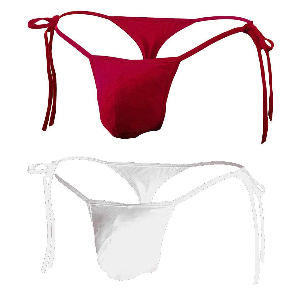 fiha Mens Polyester Spandex Bikini g String Thong Underwear-picture-42