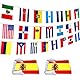 LoveVC Wimpelkette mit 22 Ländern, spanische Sprache, Banner für Klassenzimmer, lateinamerikanische Latino-Flaggen, 18 m, 2 Stück