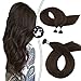 Moresoo Stick Itip Hair Extensions Human Hair Fusion Hair Extensions Color #4 Dark Brown Real Hair Bead in Extensions 18 Inch Pre Bonded Stick Tip Remy Straight 40g 50s Per Pack