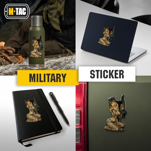 Image of M-Tac Morale Sticker Tactical Girl - 3D Sticker - Bumper Sticker - Tactical Military Stickers for Laptop, Tablet, Phone, Notebook, Car Bumper, Hard Hat (№5 Skandinavik)